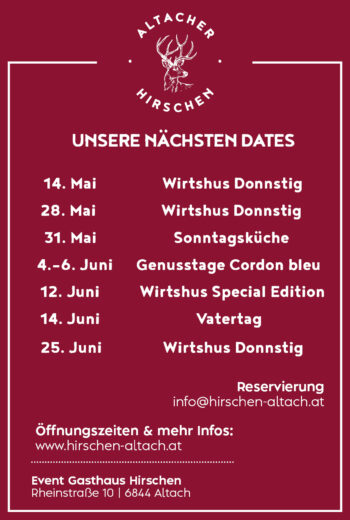 Programm Mai Juni 26