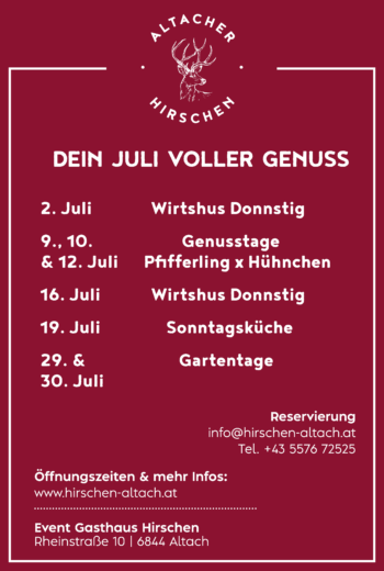 Programm Juli 2026 Programm Juli 2026
